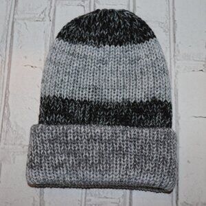 🖤 Handmade Gradient Beanie · Stormy Luxe Yarn · Boutique Knit